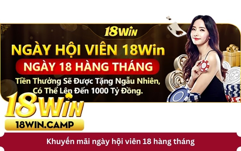 Khuyến mãi ngày hội viên 18 hàng tháng